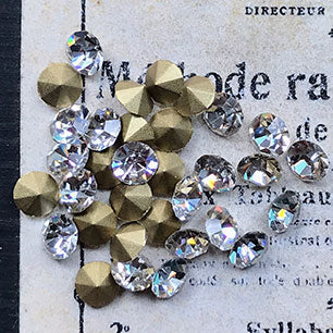 glass rhinestone in crystal for jewelry making