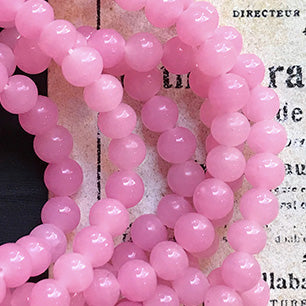 Vintage Japan Glass Rose Bead 5mm VP-6750