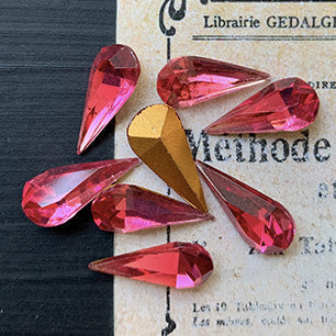 pear-shaped glass rhinestone for jewelry making