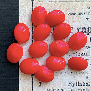 glass rhinestone in red for jewelry making