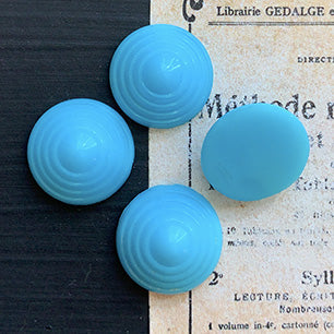 glass cabochon in blue for jewelry making