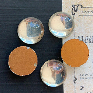 glass cabochon in crystal for jewelry making