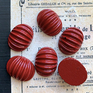 glass cabochon in brown for jewelry making