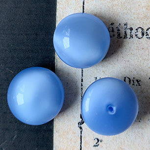 glass cabochon in blue for jewelry making