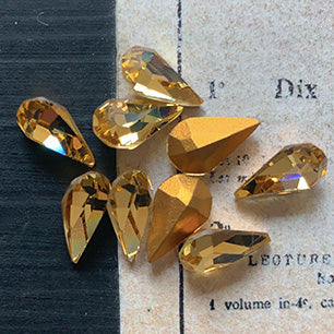 pear-shaped glass rhinestone for jewelry making