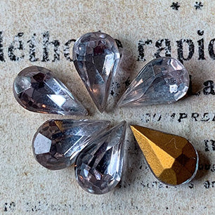 pear-shaped glass rhinestone for jewelry making