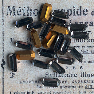 glass rhinestone in black for jewelry making