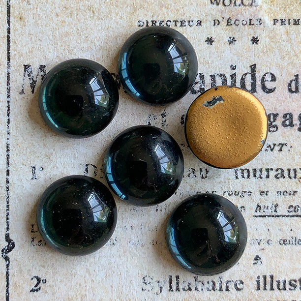 glass cabochon in blue for jewelry making