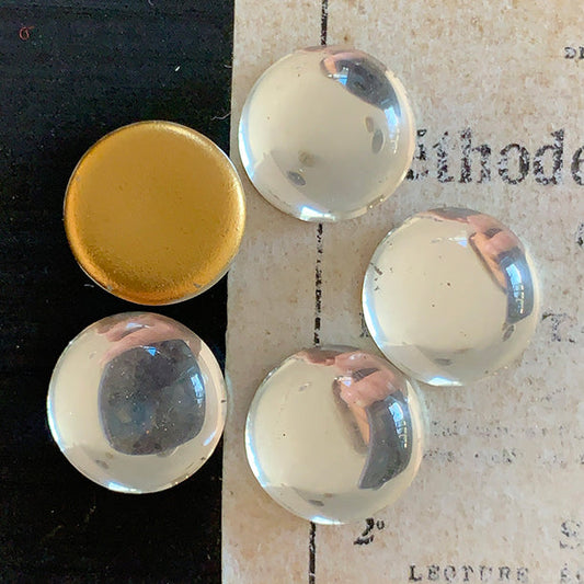 glass cabochon in crystal for jewelry making