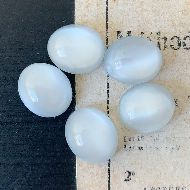 glass cabochon in blue for jewelry making