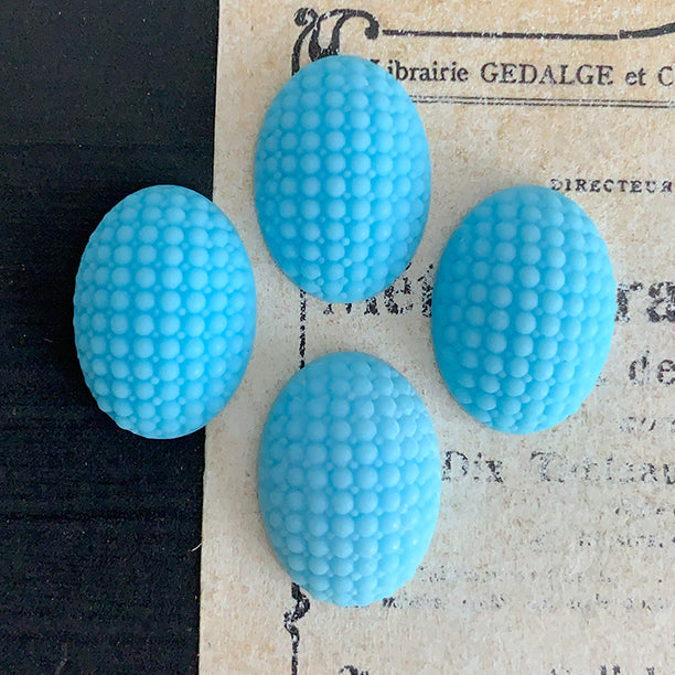 glass cabochon in turquoise for jewelry making