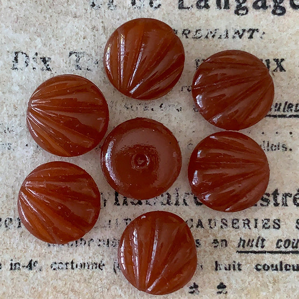 glass cabochon in brown for jewelry making