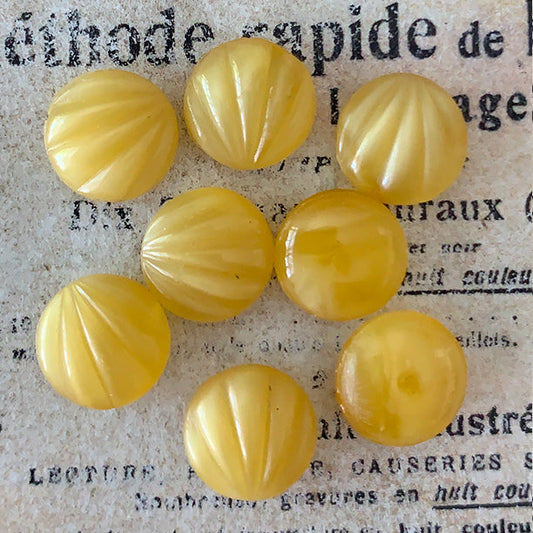 glass cabochon in yellow for jewelry making
