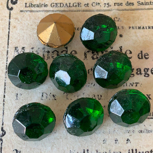 glass rhinestone in green for jewelry making