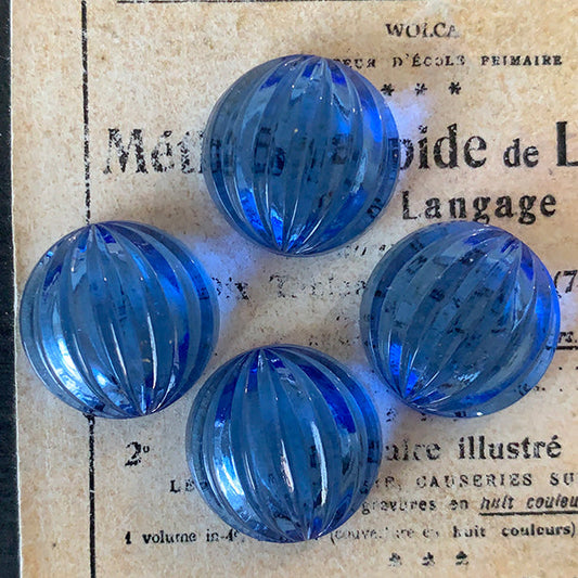glass cabochon in blue for jewelry making