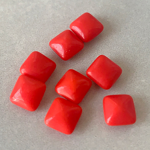 glass rhinestone in red for jewelry making