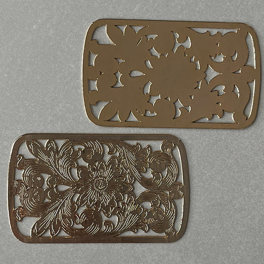 raw brass stamping finding for jewelry making