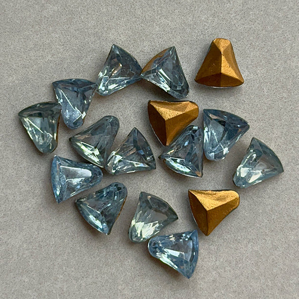 glass rhinestone in blue for jewelry making