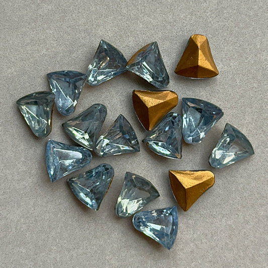 glass rhinestone in blue for jewelry making