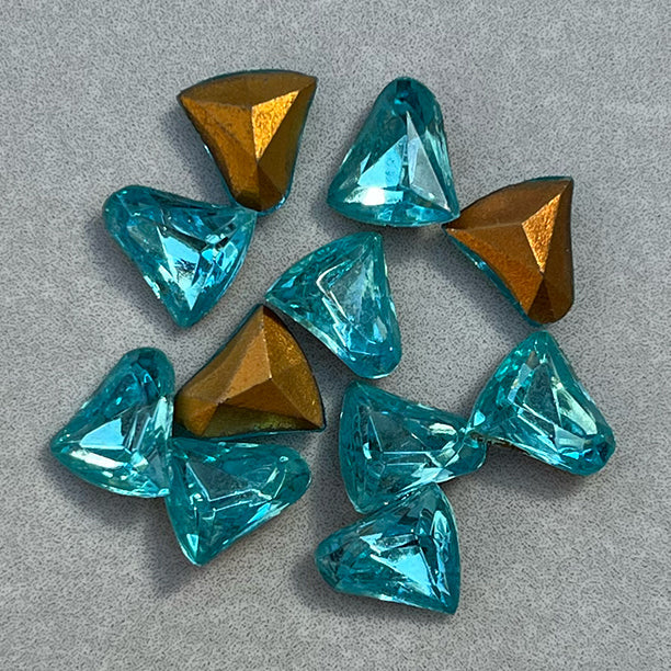 glass rhinestone in blue for jewelry making