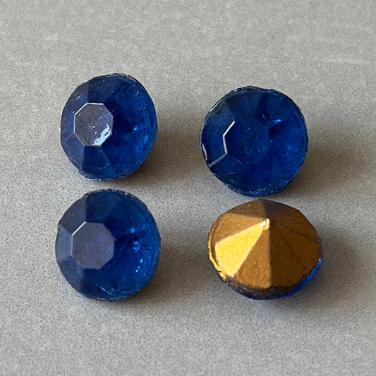 glass rhinestone in blue for jewelry making