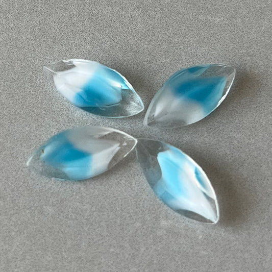 glass rhinestone in blue for jewelry making