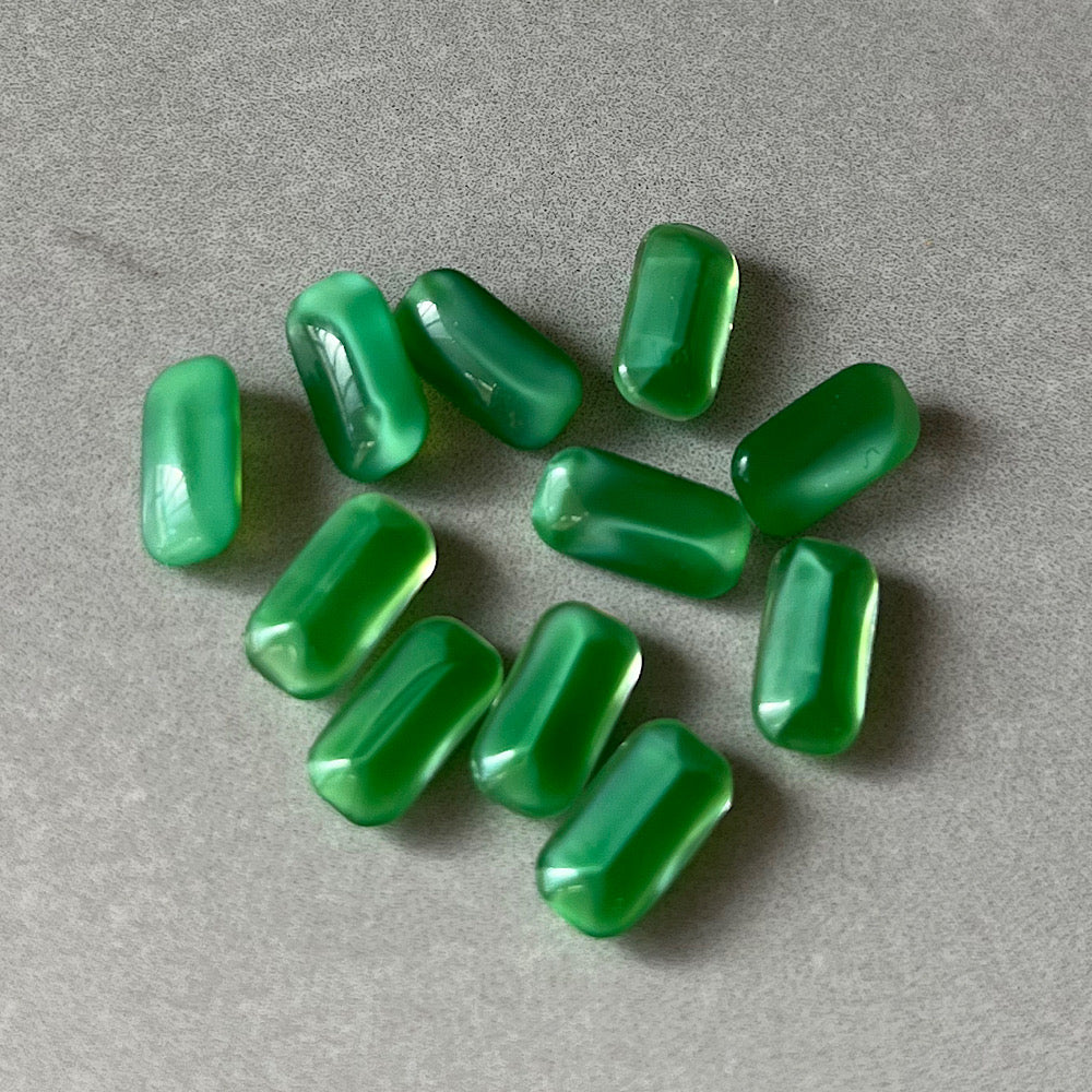 glass rhinestone in green for jewelry making