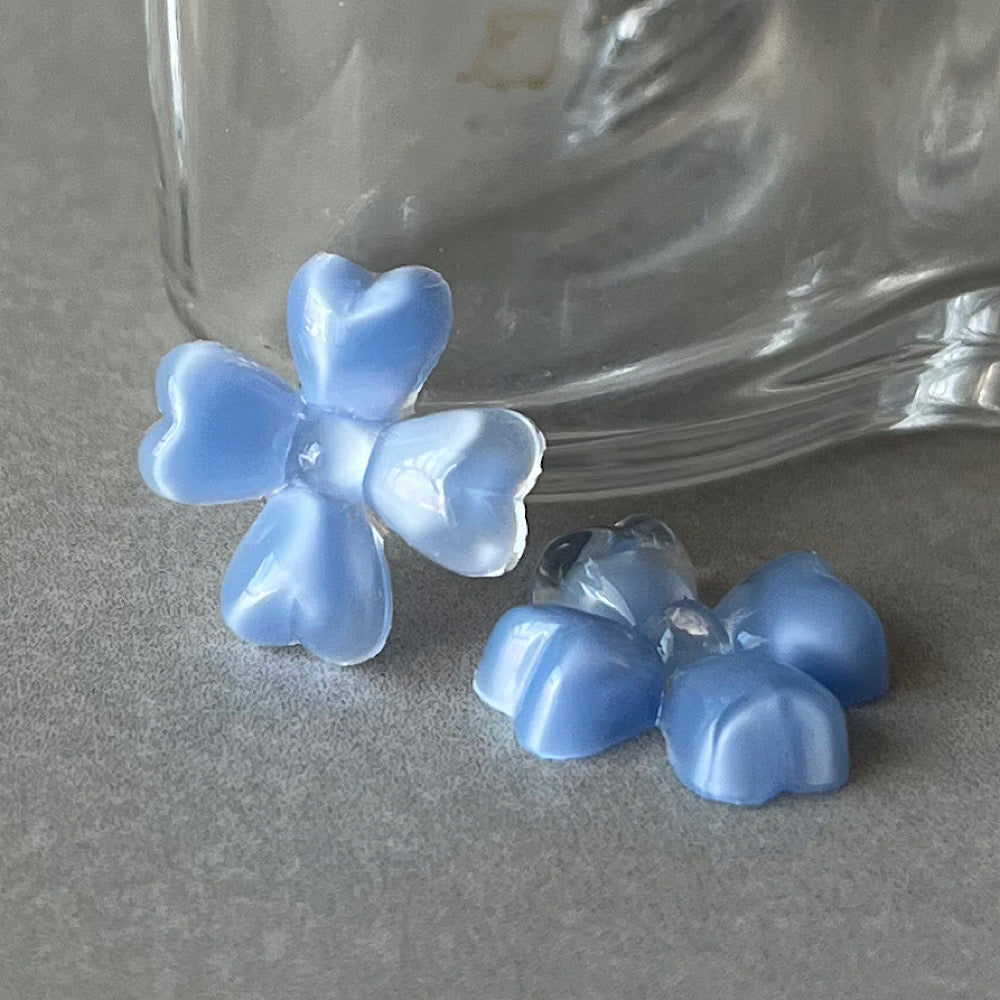 glass cabochon in blue for jewelry making