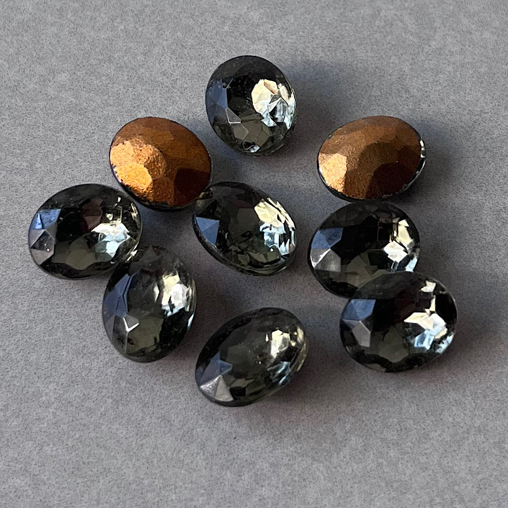 glass rhinestone in black for jewelry making