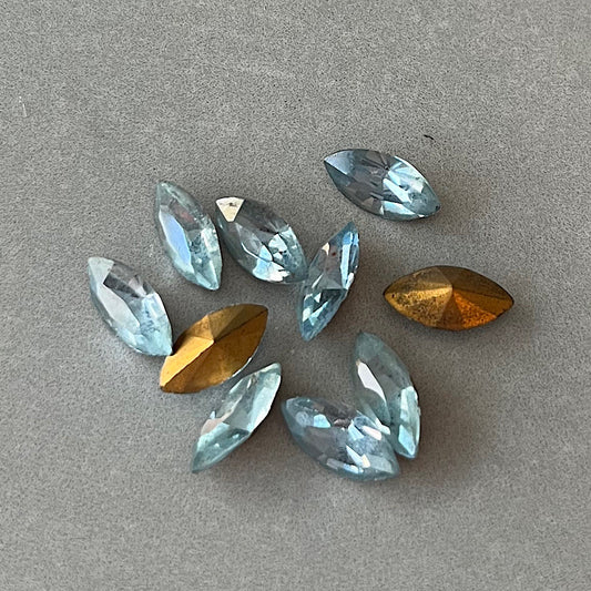 glass rhinestone in blue for jewelry making