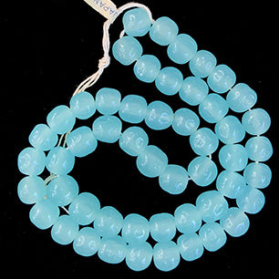 VPL-6721 1 Strand 47cm 10mm haskell Japan Vintage cherry brand baroqueglass Bead Blue